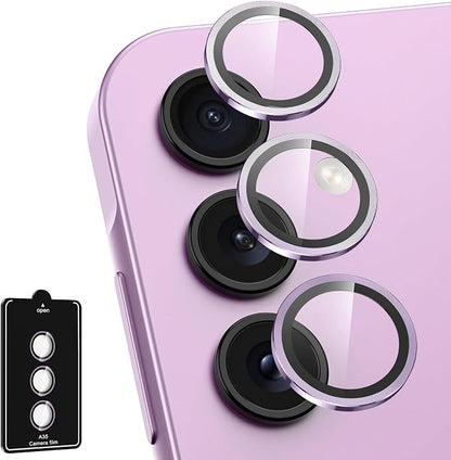 for Samsung Galaxy A35 5G Camera Lens Protector, Individual Metal Ring Tempered by Btscase