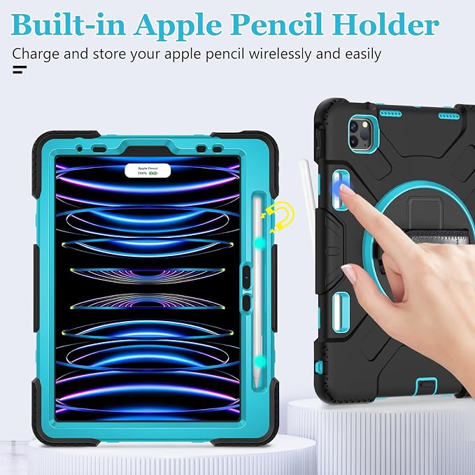 Case for iPad Pro 11 Inch 2022/2021/ 2020/2018: Silicone Cover for iPad 11 Inch - Image 8