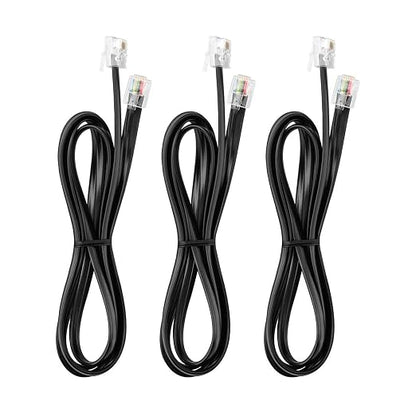 Vthahaby3.3 FT - 3Pack RJ12 Phone Cable 6P6C, Male to Male Straight Wired by Unknown