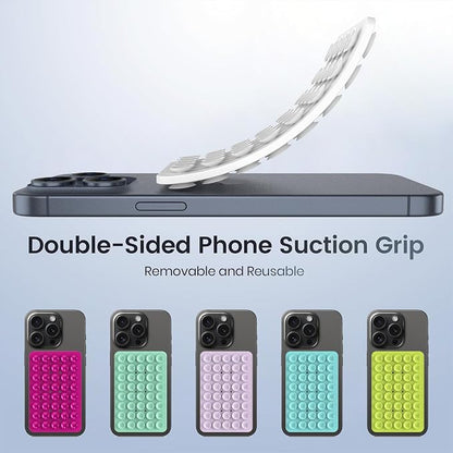 2PACK Silicone Double Sided Suction Phone Case Mount, Detachable Hands Free & - Image 6