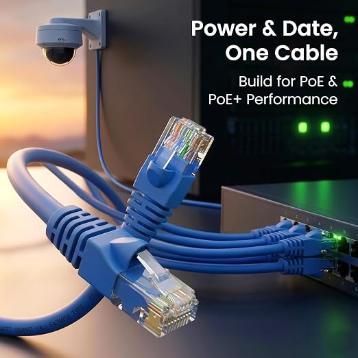 GEARit Cat 6 Ethernet Patch Cable 1.5 ft Blue, High Speed 24AWG 10Gbps RJ45 - Image 7