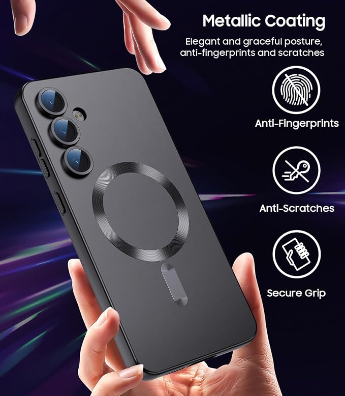Magnetic for Samsung Galaxy S24 Plus Case Slim Soft Silicone Bumper Shockproof - Image 6