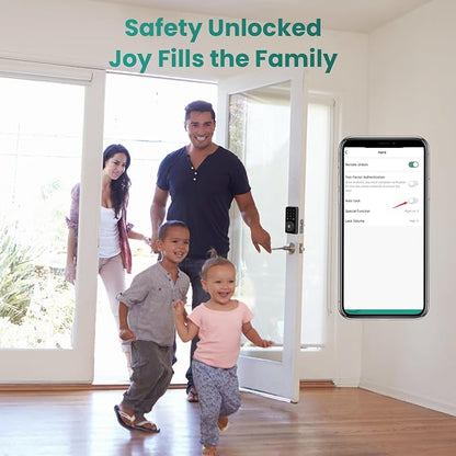 Smart Lock, 4-in-1 Keyless Entry Door Lock - Image 8