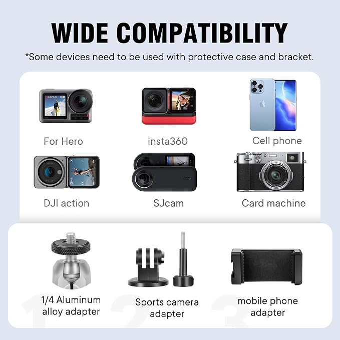 Aluminum Alloy Camera Mounts Clamp Mount Bicycle Handlebar Adapter Mount - Image 6
