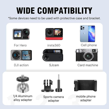 Aluminum Alloy Camera Mounts Clamp Mount Bicycle Handlebar Adapter Mount - Image 6