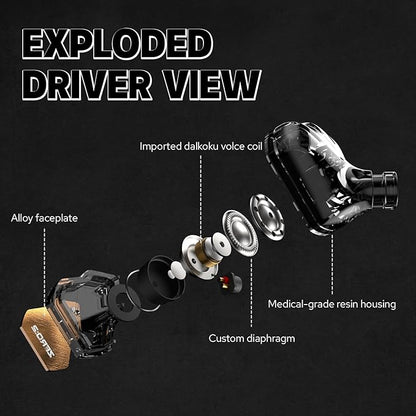 Linsoul 7Hz x Crinacle Zero:2 in Ear Monitor, Updated 10mm Dynamic Driver IEM - Image 4