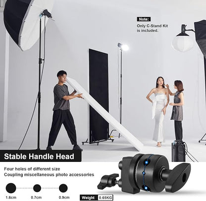 10.8ft/330cm Heavy Duty C Stand Stainless Steel Light Stand - Image 4