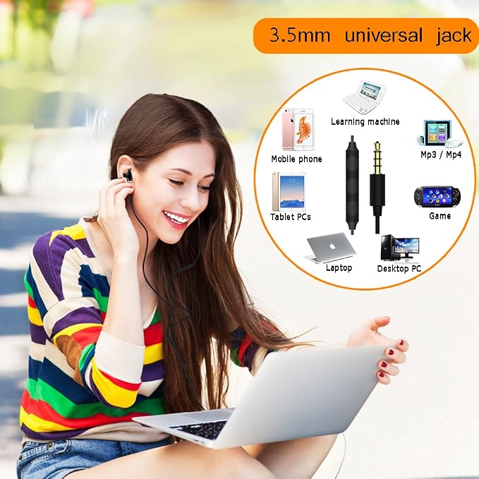 Sleep Headphones, MAXROCK Ultra Soft Comfortable In-ear Earphones w Mic and - Image 6