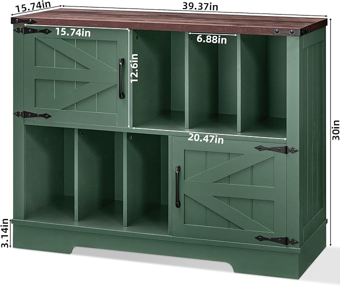 Large Record Player Stand with Vinyl Storage Up to 450 Albums, 39 Inch - Image 2