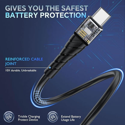 OIITH USB C Cable, USB A to USB C 3A Fast Charging Phone USB Type-C Charge - Image 6