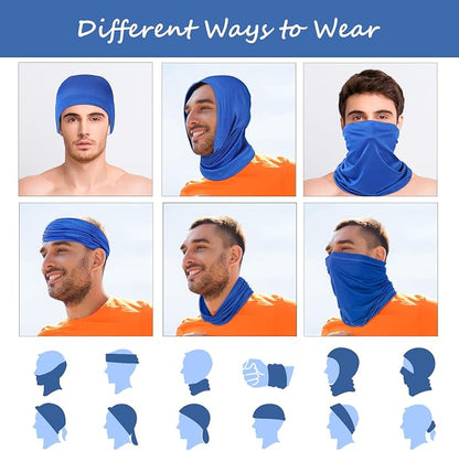 Geyoga 6 Pieces Summer UV Protection Cooling Neck Gaiter Face Clothing Neck - Image 3