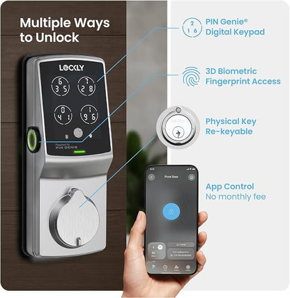 Lockly Secure Pro Wi-Fi Smart Door Lock, Keyless Entry - Image 2