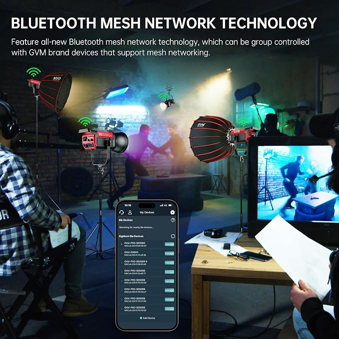 GVM RGB 300W Video Light Kit - Image 6