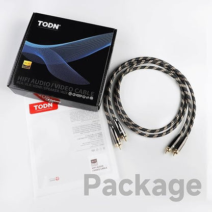 TODN HiFi RCA Audio Cable Audiophile RCA Cables - Image 8