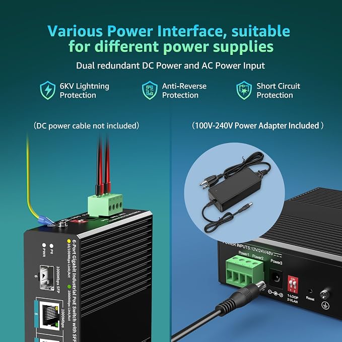 YuanLey 6 Port Industrial Switch - Image 4
