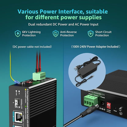 YuanLey 6 Port Industrial Switch - Image 4