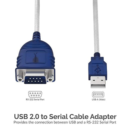 SABRENT USB 2.0 to Serial DB 9 RS 232 Converter Cable, Prolific Chipset - Image 3