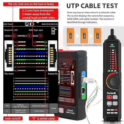Multifunction Network Caber Tester, UTP Ethernet Cable Tester, Cable Tracer - Image 3