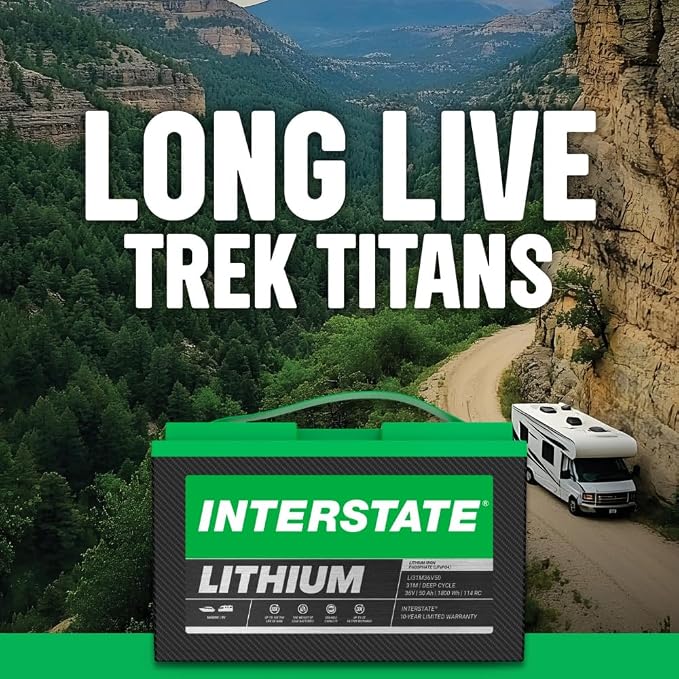 Interstate Batteries 36V 50Ah Group Size 31M Lithium Marine/RV Deep Cycle - Image 7