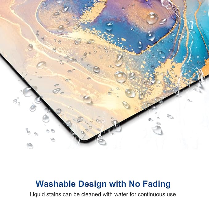 Mouse Pad, Abstract Marble Design Mouse Pad, Washable Square Cloth Mousepad - Image 4