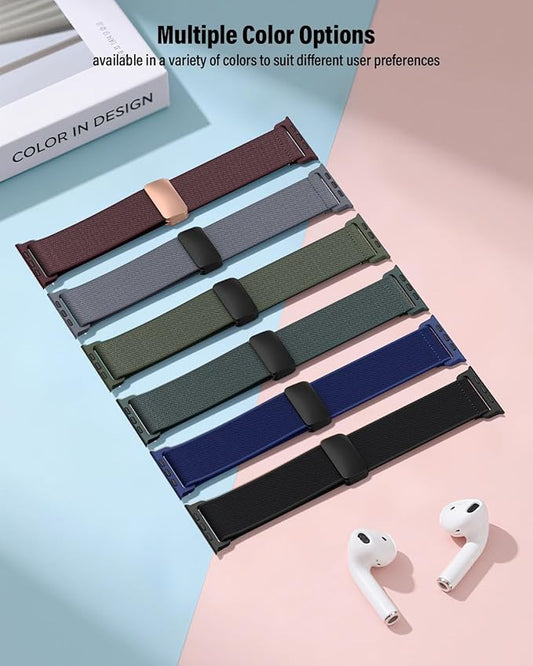 Stretchy Band Compatible with Apple Watch Band 40mm 38mm 41mm 42mm 44mm 45mm - Image 2