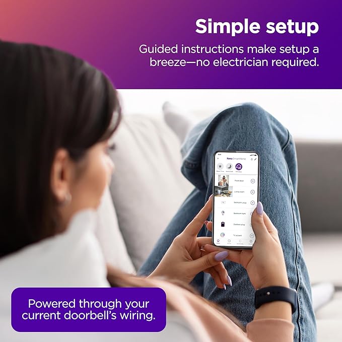 Roku Smart Home Wired Video Doorbell & Chime - Image 4