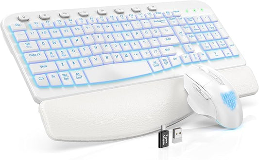 SABLUTE Ergonomic Wireless Keyboard and Mouse Combo by SABLUTE
