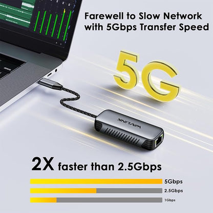 WAVLINK 5G USB-C Ethernet Adapter - Image 2