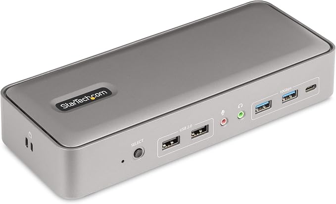 StarTech.com Dual-Laptop USB-C KVM Docking Station, Dual Monitor 4K 60Hz by StarTechcom
