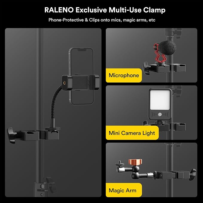 RALENO 13" LED Video Light Panel, Studio Lights - Image 7