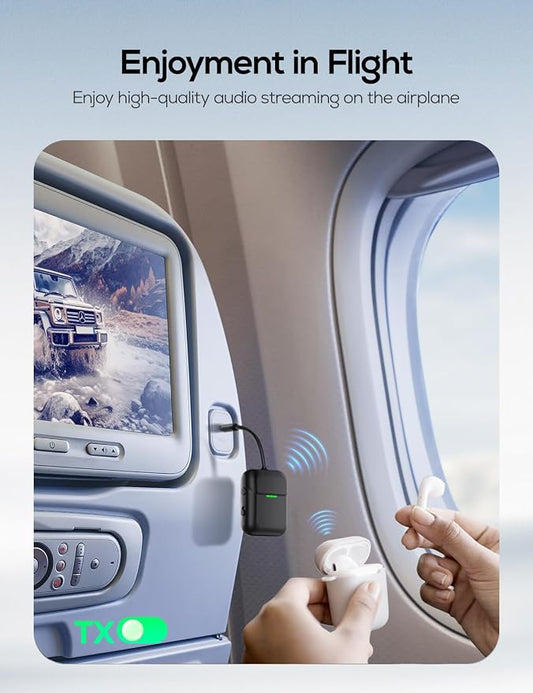 Nulaxy Air in-Flight Bluetooth Wireless Audio Transmitter Receiver - Image 2