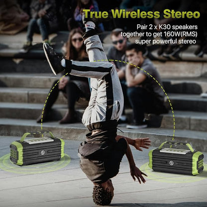 Portable Bluetooth Speaker 120W Peak 80W Wireless Speakers, TWS Pairing - Image 4