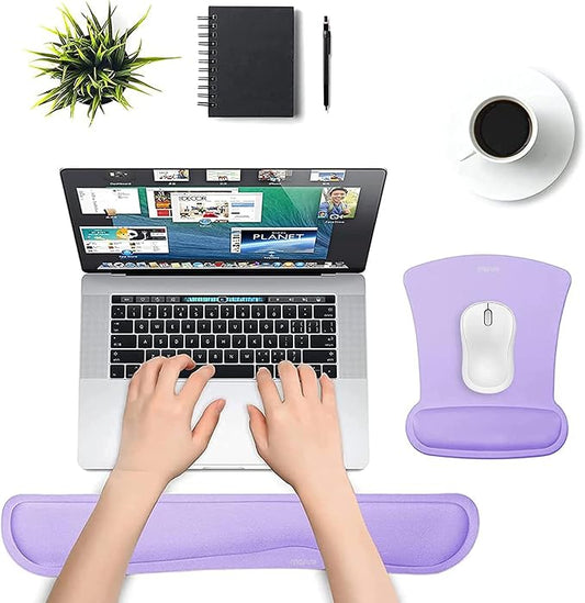 MOSISO Wrist Rest Support for Mouse Pad & Keyboard Set, Ergonomic Mousepad - Image 2