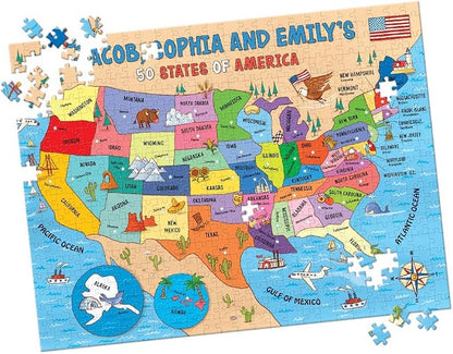 My 50 States Personalized Puzzle – 500 Pieces by ISeeMePersonalizedChildrensBooks
