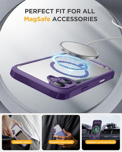 Miracase Magnetic for iPhone 16 Plus Case Full-Body Phone - Image 6