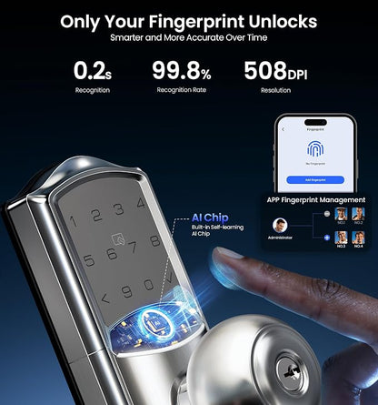 Veise VE028 Built-in Wi-Fi Smart Lock - Image 6