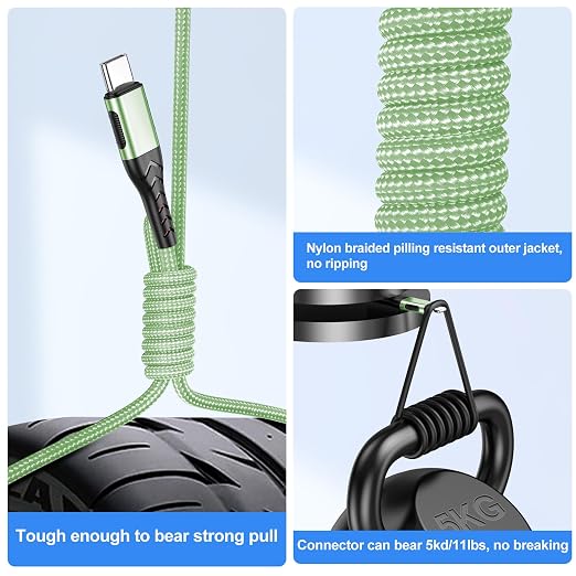 Durcord USB C Cable, Upgarded 2Pack 10ft Fast USB Type C Charging Cable - Image 2