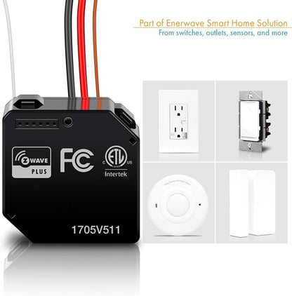 Z-Wave Plus Relay, Hidden Smart Switch Wireless Remote Control to Lights and - Image 6