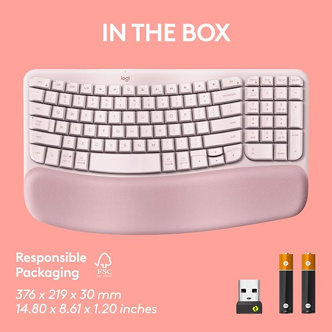 Logitech Wave Keys Wireless Ergonomic Keyboard - Image 10