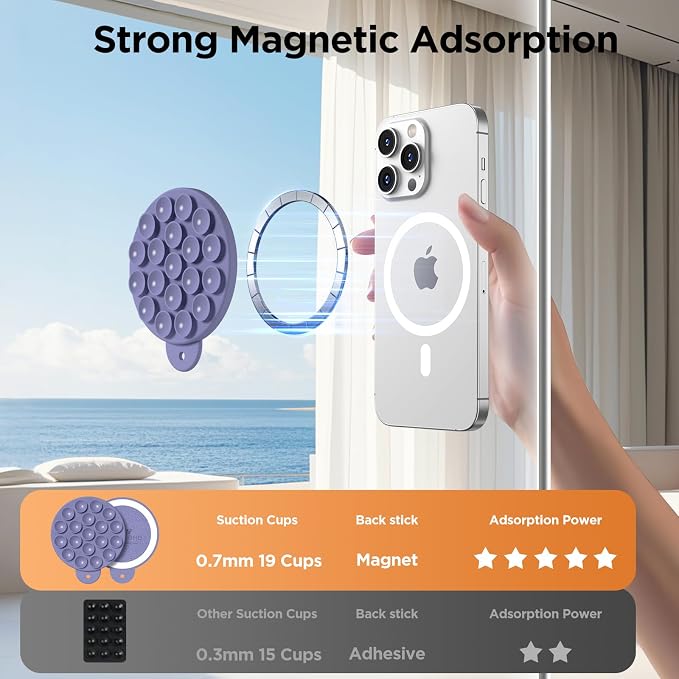 Magnetic Suction Cup Phone Mount - Image 4