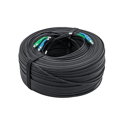 10Gtek FTTH Cable Single Fiber Indoor/Outdoor Optical Fiber Drop Cable by 10Gtek