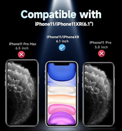 MAGIC JOHN 2 Pack for iPhone 11/iPhone XR 6.1 inch Privacy Glass Screen - Image 2