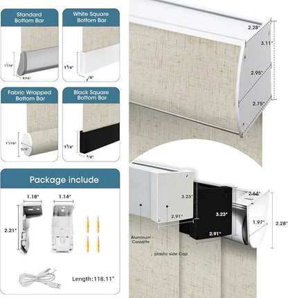 SmartWings Motorized 100% Blackout Shades Blinds, Custom Size, Cordless Window - Image 6