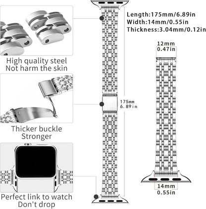 QUNDAXI Slim Watch Band Compatible - Image 3