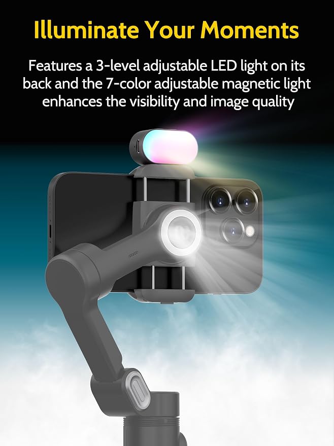 Handheld Gimbal Stabilizer for iPhone 15/14 Android Phone 3-axis Phone - Image 7