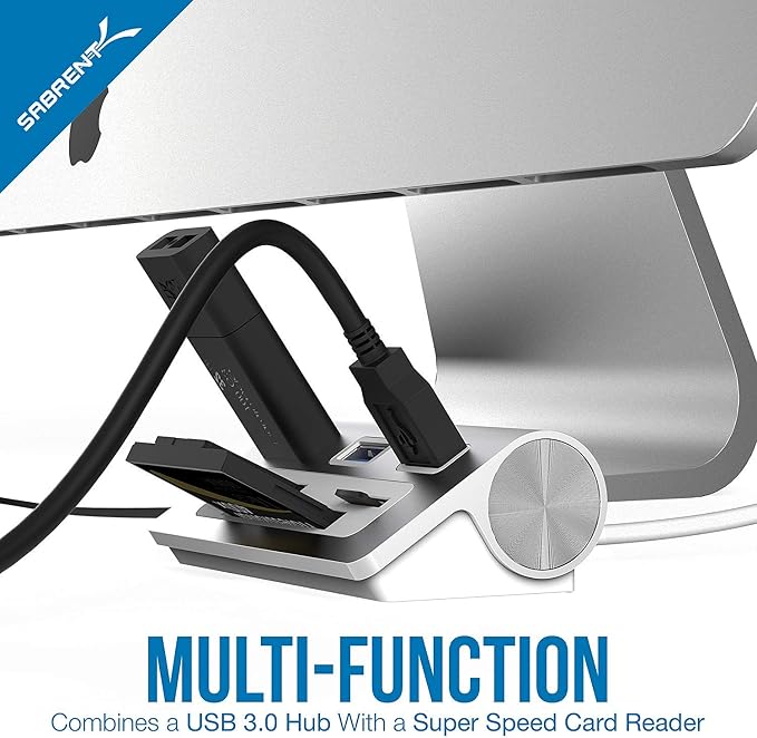 SABRENT Premium 3 Port Aluminum USB 3.0 Hub - Image 3