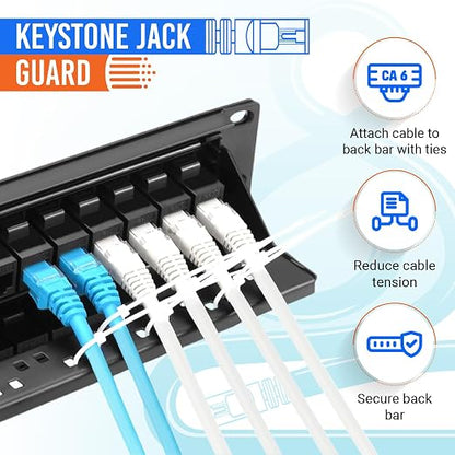 MONK CABLES | CAT6 Patch Panel | Inline | 24 Port - Image 5