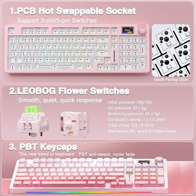AULA S98 Pro Wireless Mechanical Keyboard - Image 5