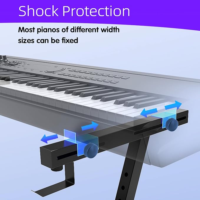 Dual Piano Keyboard Stand with 2nd Tier - Image 6