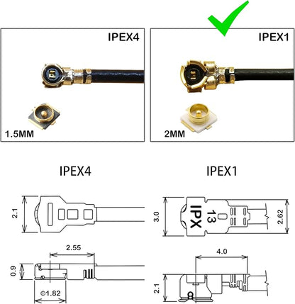 WiFi Bluetooth Antenna 2 Pack & Pigtail 2 Pack, 5Ghz 2.4Ghz WiFi Card Antenna - Image 7